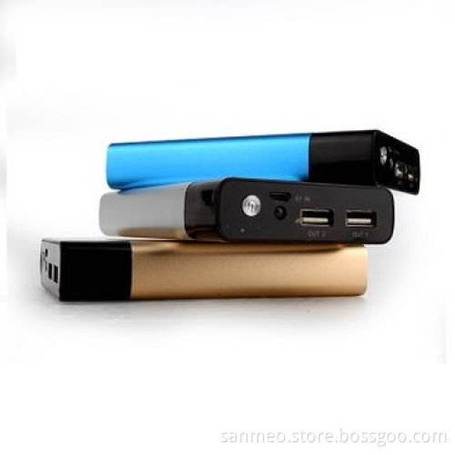 High Actual Volume Dual USB Portable Power Bank, 11,000mAh, High Transfer Efficiency